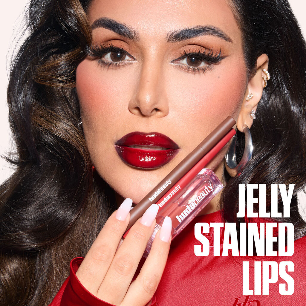 HUDA BEAUTY LIP CONTOUR LIP SATIN 12-HOUR WEAR (TOASTY BROWN)