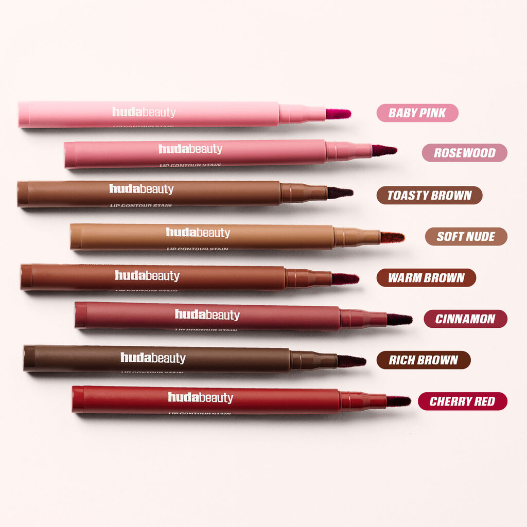 HUDA BEAUTY LIP CONTOUR STAIN (RICH BROWN)