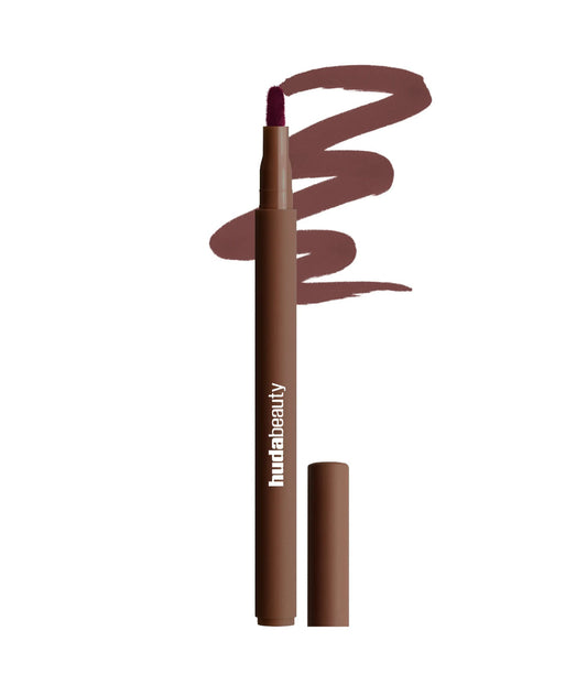 HUDA BEAUTY LIP CONTOUR STAIN LIP TINT (RICH BROWN)