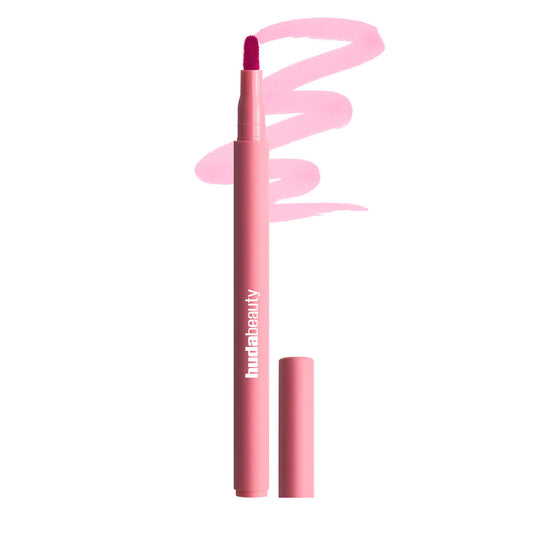 HUDA BEAUTY LIP CONTOUR LIP SATIN 12-HOUR WEAR (BABY PINK)