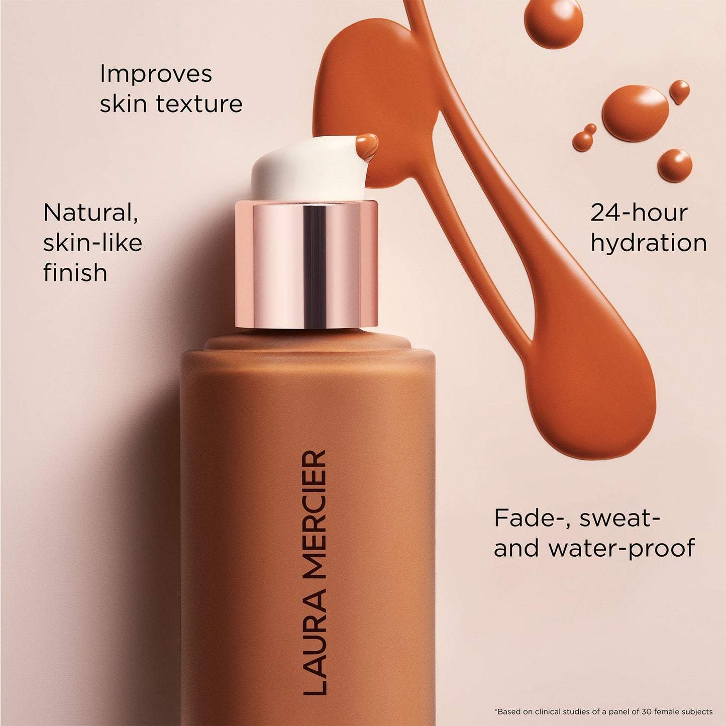 Laura Mercier Real Flawless Waterproof Foundation ( 3C2 Tooffee)