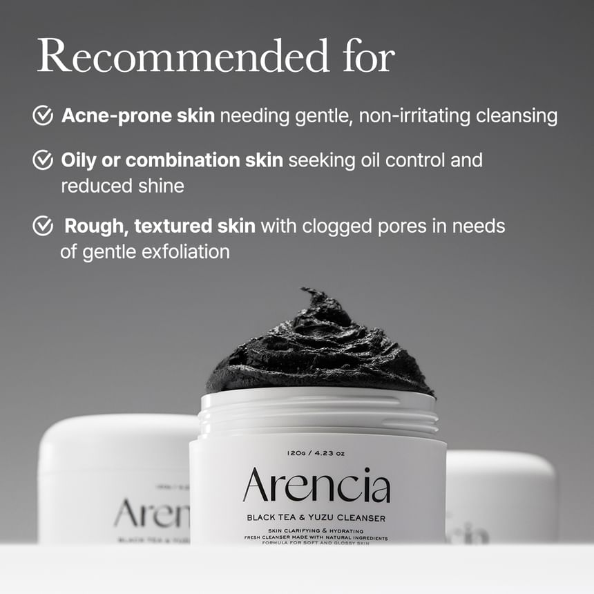 ARENCIA BLACK TEA & YUZU RICE MOCHI CLEANSER