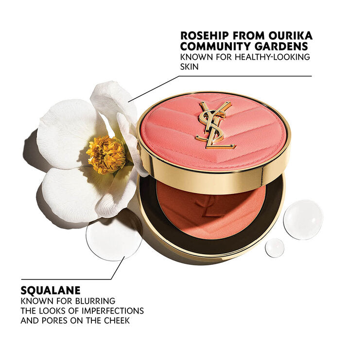 YVES SAINT LAURENT MAKE ME BLUSH 24H BUILDABLE POWDER BLUSH (RESTLESS ROSE)