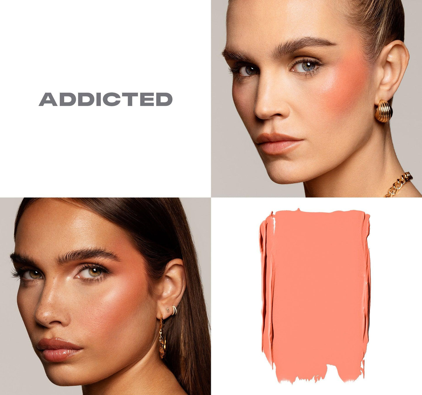 Morphe New Blush Huesphoric 3 In 1 Silk Blush (Addicted)
