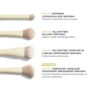 MORPHE BUTTERY BLENDS 4 PIECES FACE BRUSH SET