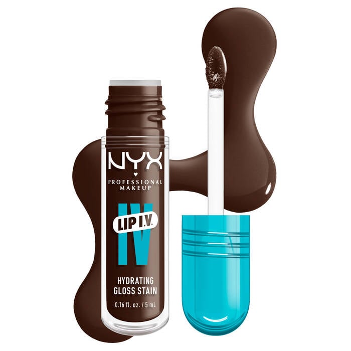 NYX PROFESSIONAL MAKEUP LIP I.V. HYDRATING LIP GLOSS STAIN (06 espresso soat)