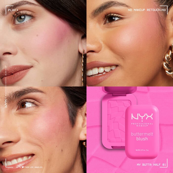 NYX PROFESSIONAL MAKEUP BUTTERMELT BLUSH (MY BUTTA HALF 01)
