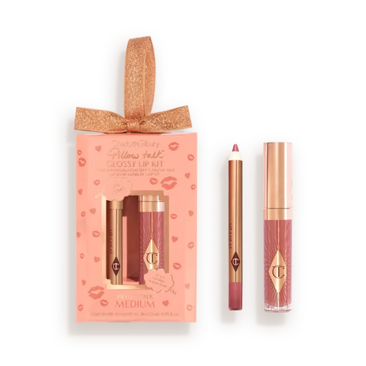 CHARLOTTE TILBURY PILLOW TALK MINI GLOSSY LIPS DUO PILLOW TALK ORIGINAL MEDIUM