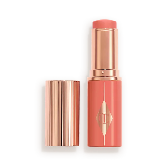 CHARLOTTE TILBURY UNREAL LIP + CHEEK GLOW BLUSH STICK WITH HYALURONIC ACID (PEACHY GLOW)