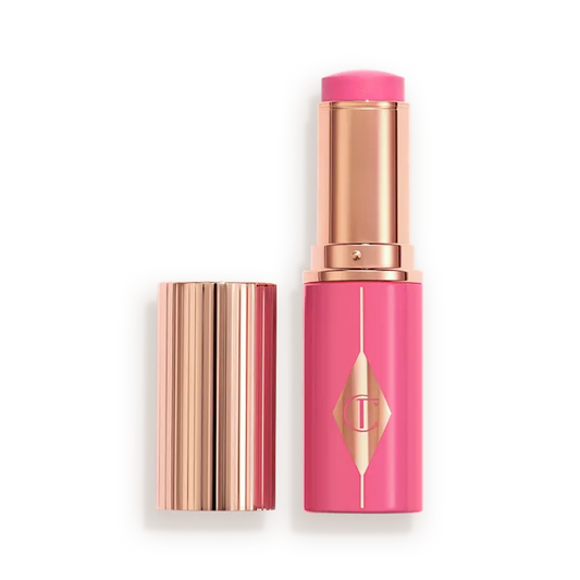 CHARLOTTE TILBURY UNREAL LIP + CHEEK GLOW BLUSH STICK WITH HYALURONIC ACID (PINK GLOW)