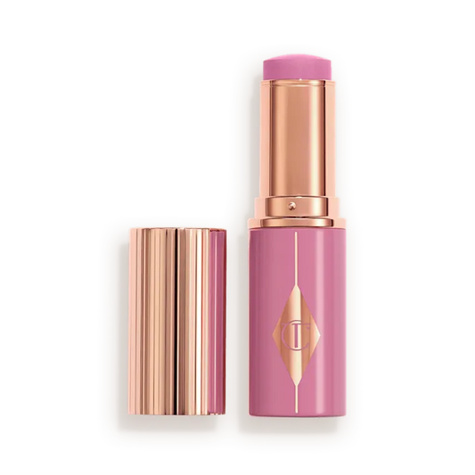 CHARLOTTE TILBURY UNREAL LIP + CHEEK GLOW BLUSH STICK WITH HYALURONIC ACID (PRETTY GLOW)