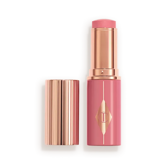 CHARLOTTE TILBURY UNREAL LIP + CHEEK GLOW BLUSH STICK WITH HYALURONIC ACID (ROSY GLOW)
