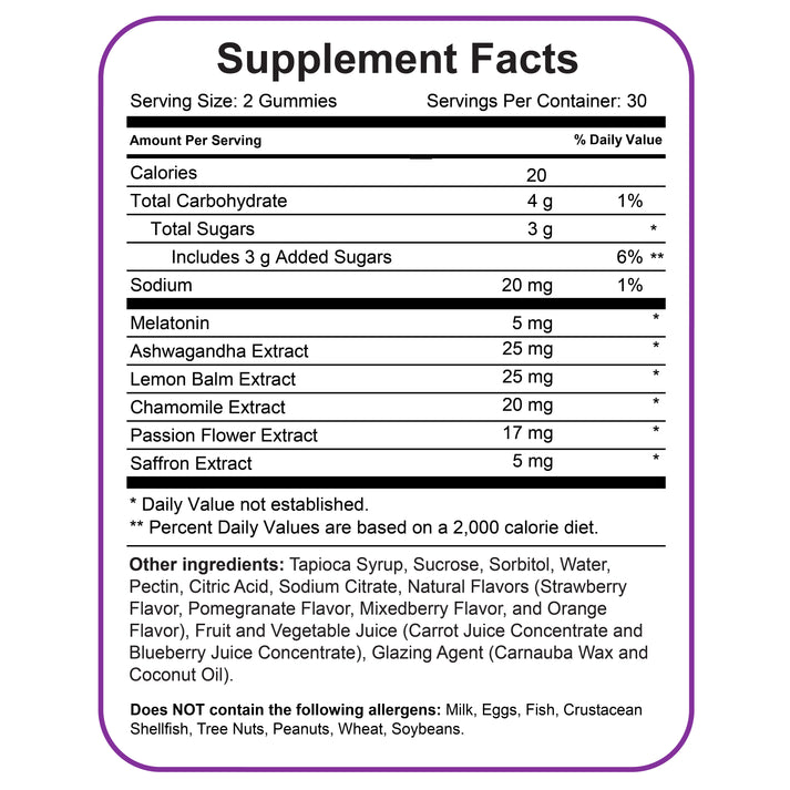 SLEEPTAMIN One Month Supply | Two Vegan Gummies at Bedtime