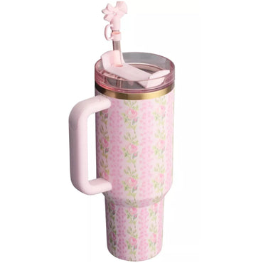STANLEY 1913 X LOVESHACKFANCY QUENCHER TUMBLER WITH HANDLE (BLOOMING HEIRLOOM COLLECTION)