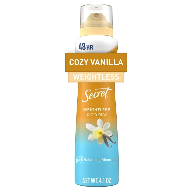 SECRET DRY SPRAY ANTIPERSPIRANT PH BALANCING MINERALS (COZY VANILLA)