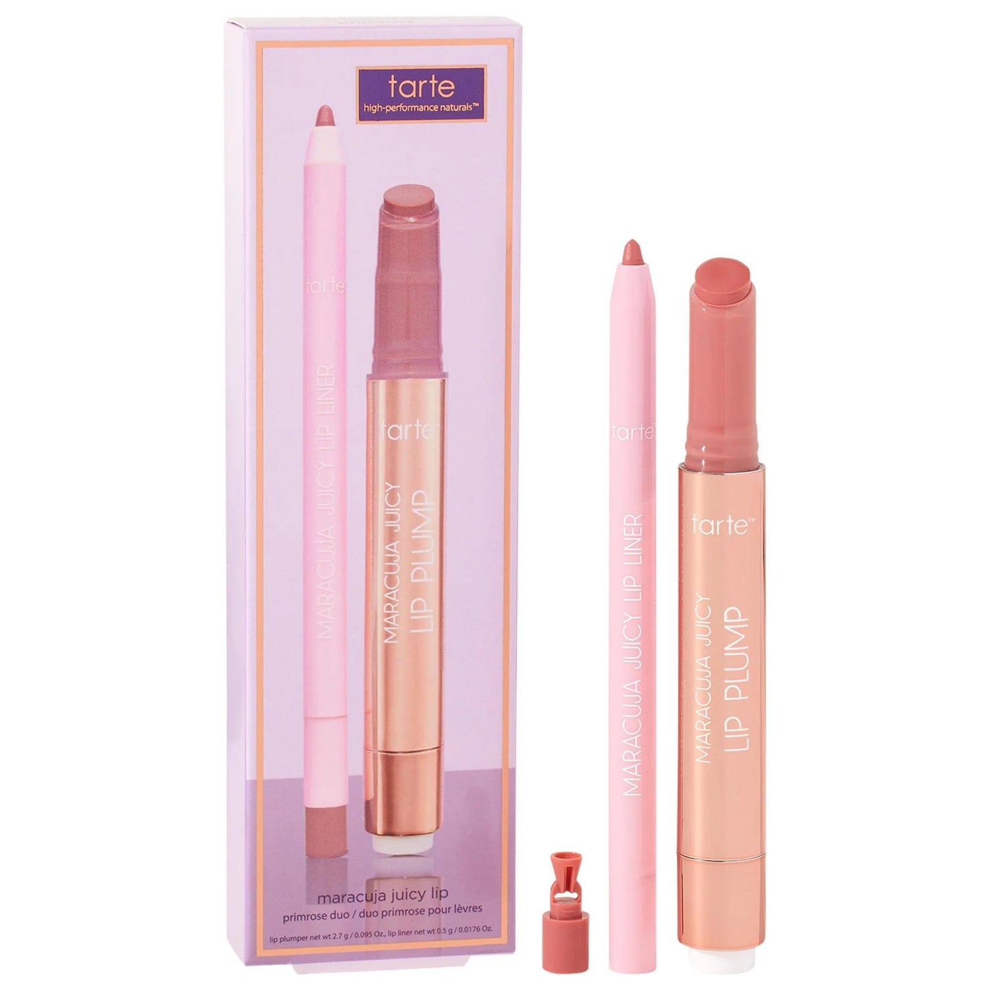 TARTE COSMETICS MARACUJA JUICY LIP PLUMP + LIPLINER SHADE PRIMROSE