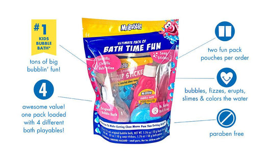 Mr Bubble Ultimate Pack Of Bath Time Fun 4 Favorites (1Pack)
