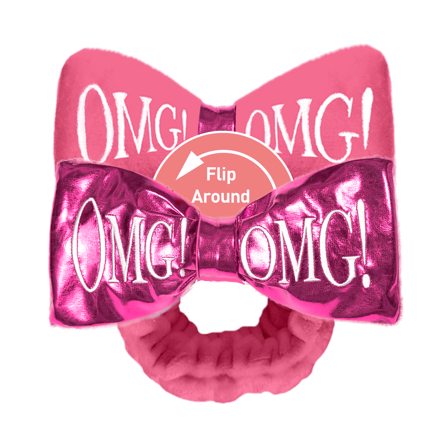 Omg! Reversible Mega Hairband (Pink)