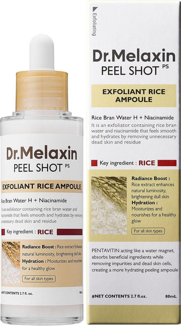 DR.MELAXIN PEEL SHOT EXFOLIATING RICE AMPOULE (SENSITIVE SKIN)