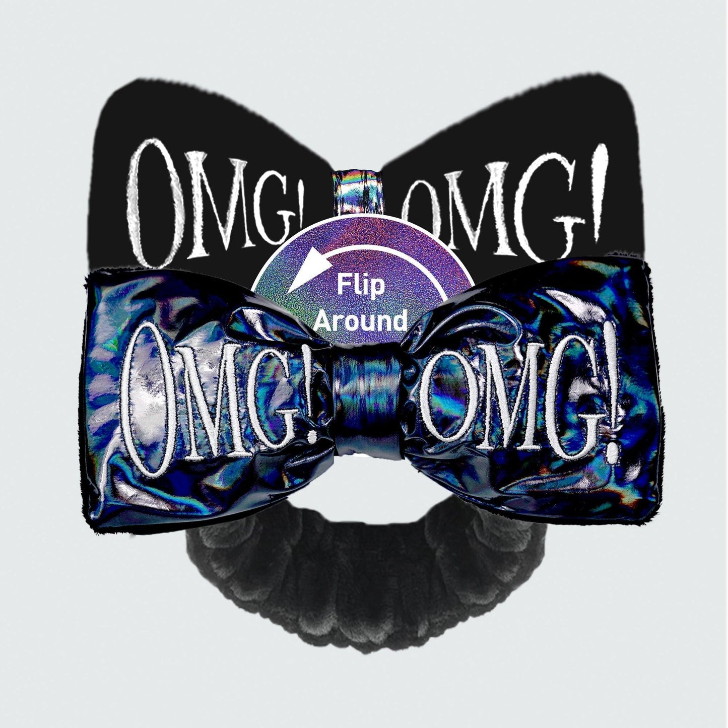 Omg! Reversible Mega Hairband (Black)