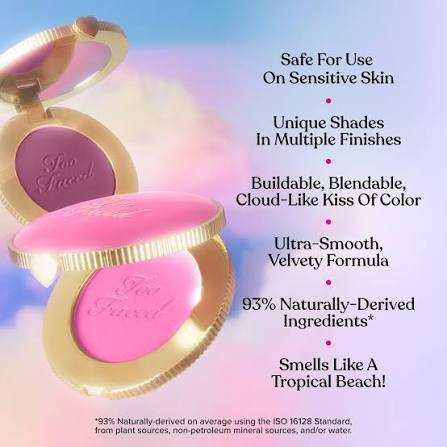 TOO FACED CLOUD CRUSH BLURRING POWDER BLUSH (CANDY CLOUD)