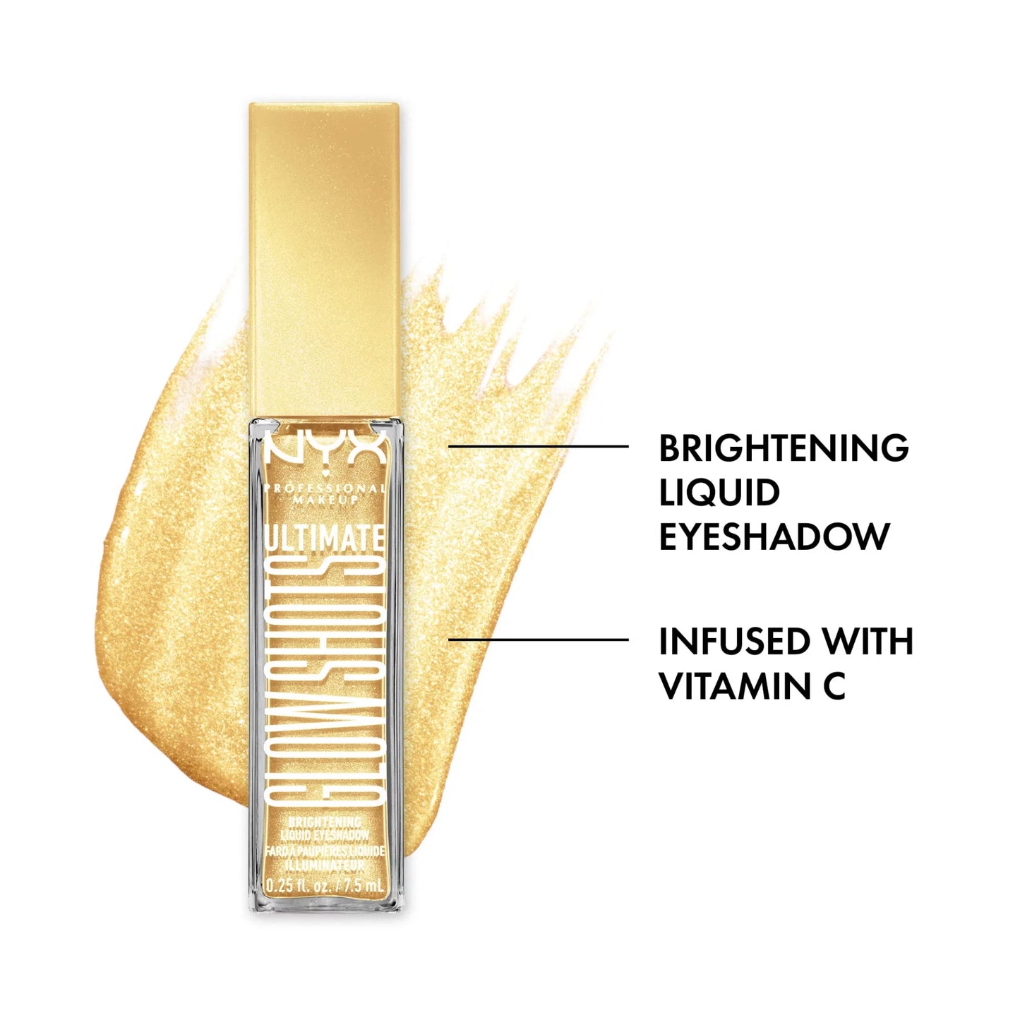 NYX PROFESSIONAL MAKEUP Ultimate Glow Shots Liquid Eyeshadow (LEMON SLAYED)