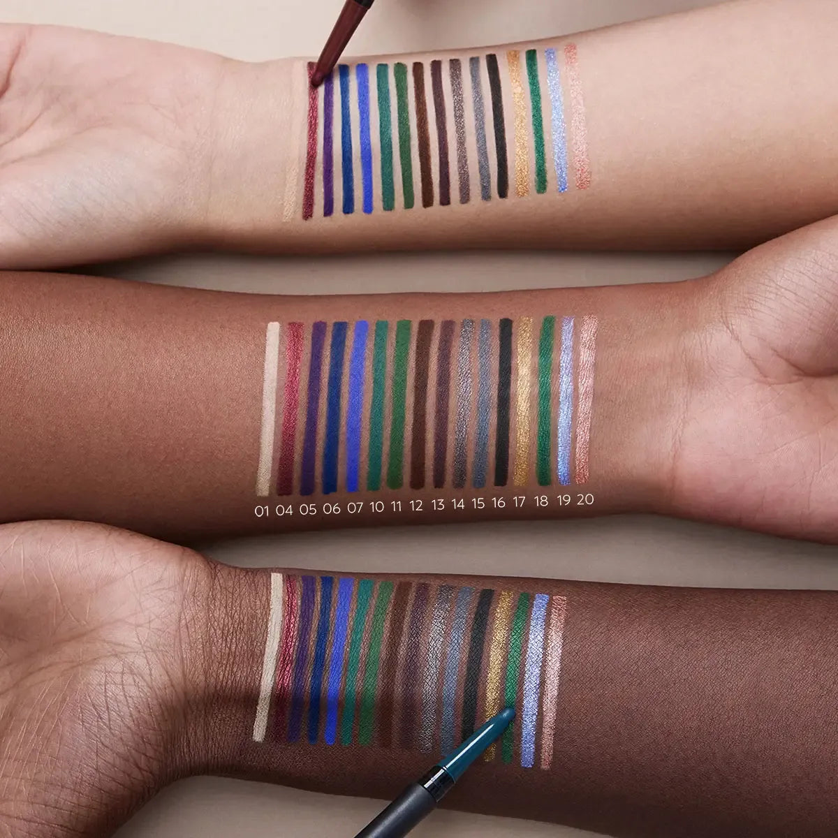 KIKO MILANO UNLIMITED PRECISION AUTOMATIC EYELINER & KHOL (14 SHIMMERING DARK TAUPE)