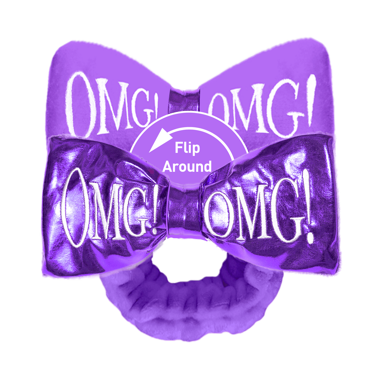Omg! Reversible Mega Hairband (Purple)