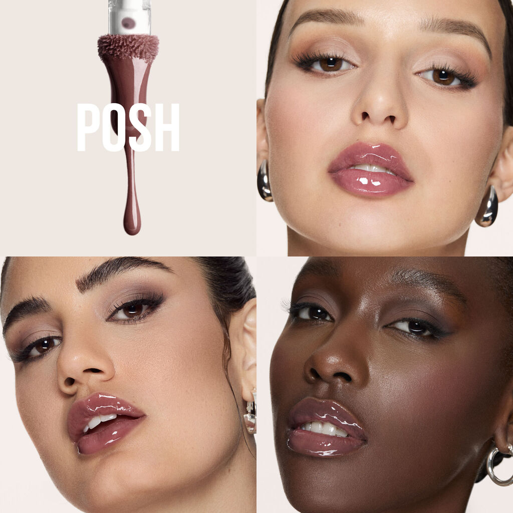 Huda Beauty Faux Filler Extra Shine Lip Gloss (posh)