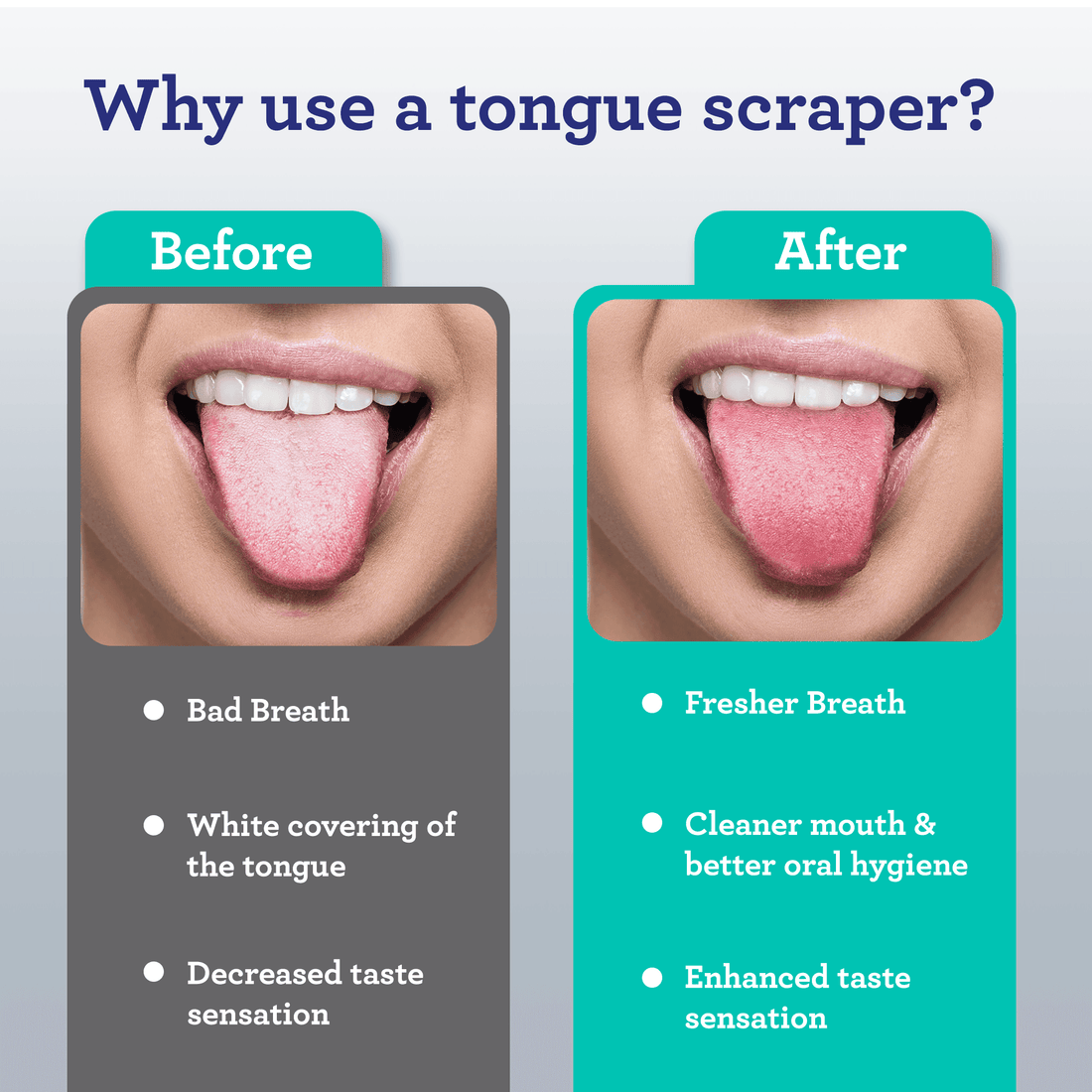 GURU NANDA Spoon Shaped Stainless Steel Tongue Scraper (2-Pack)
