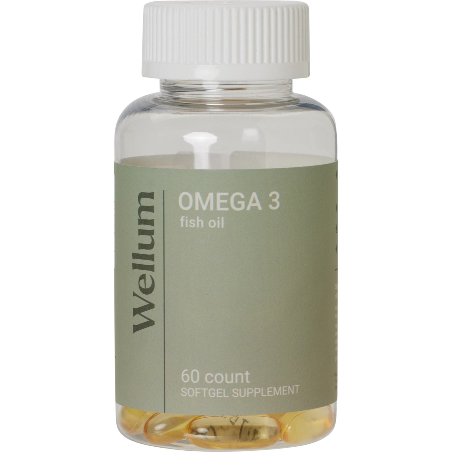 WELLUM OMEGA 3 SOFT GEL SUPPLEMENTS 60 COUNTS