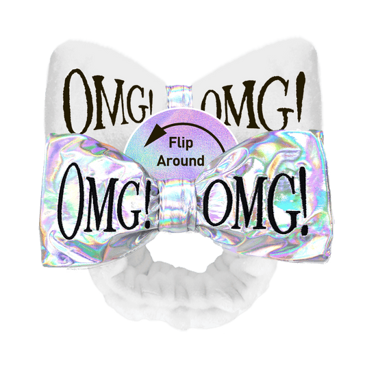 Omg! Reversible Mega Hairband (White)