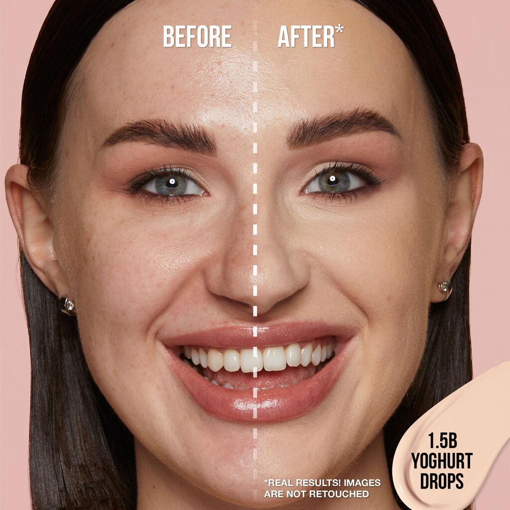 Huda Beauty #Fauxfilter Luminous Matte Buildable Coverage Crease Proof Concealer (Yogurt Drops)