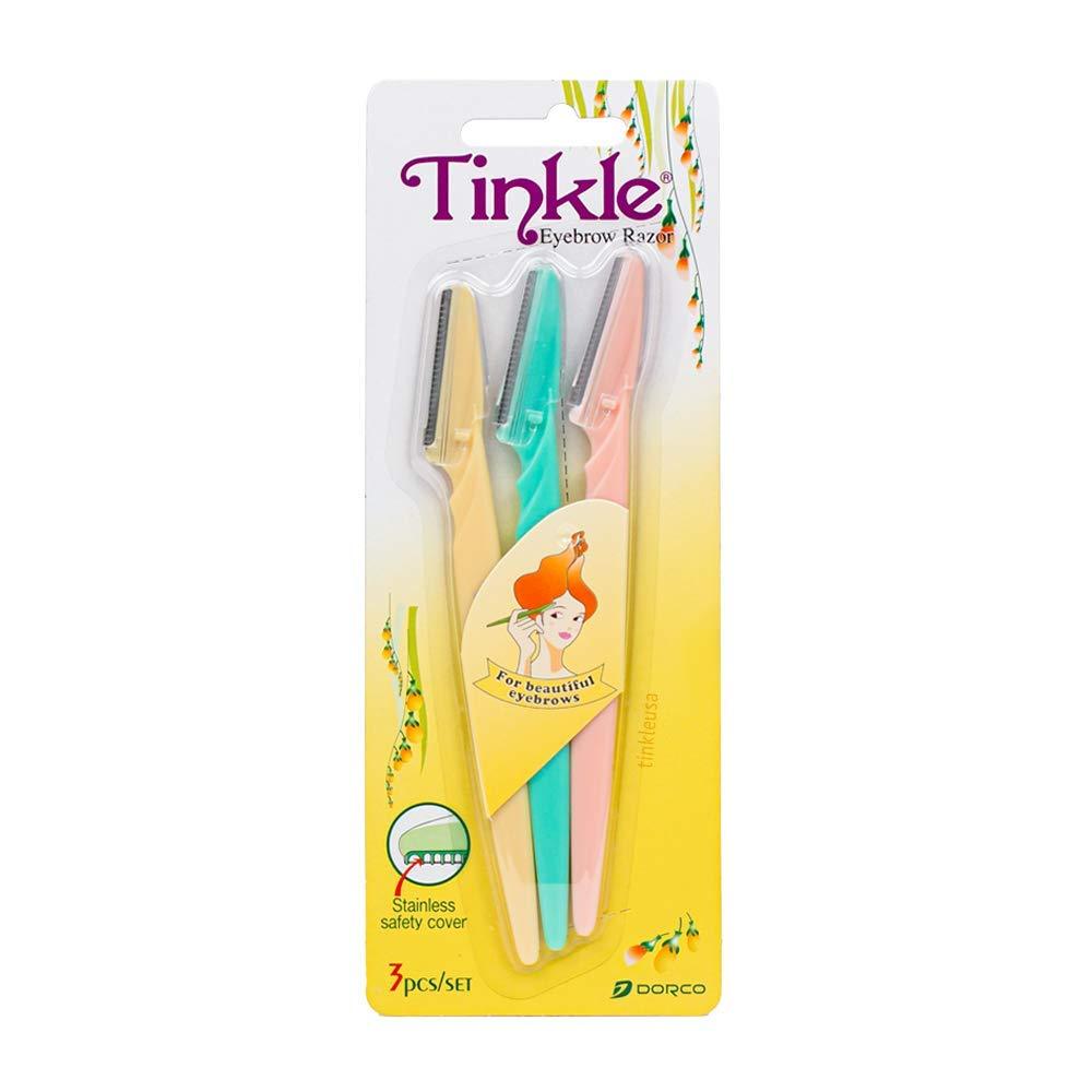 Tinkle Eyebrow Razor,1 Pack (3 Pieces)