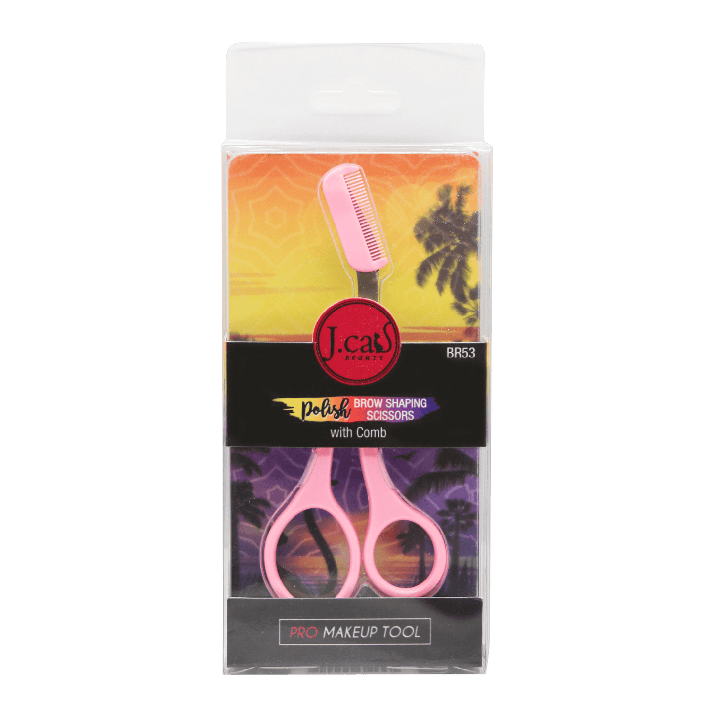 J. Cat Beauty Pro Polish Brow Scissors With Comb - Br53