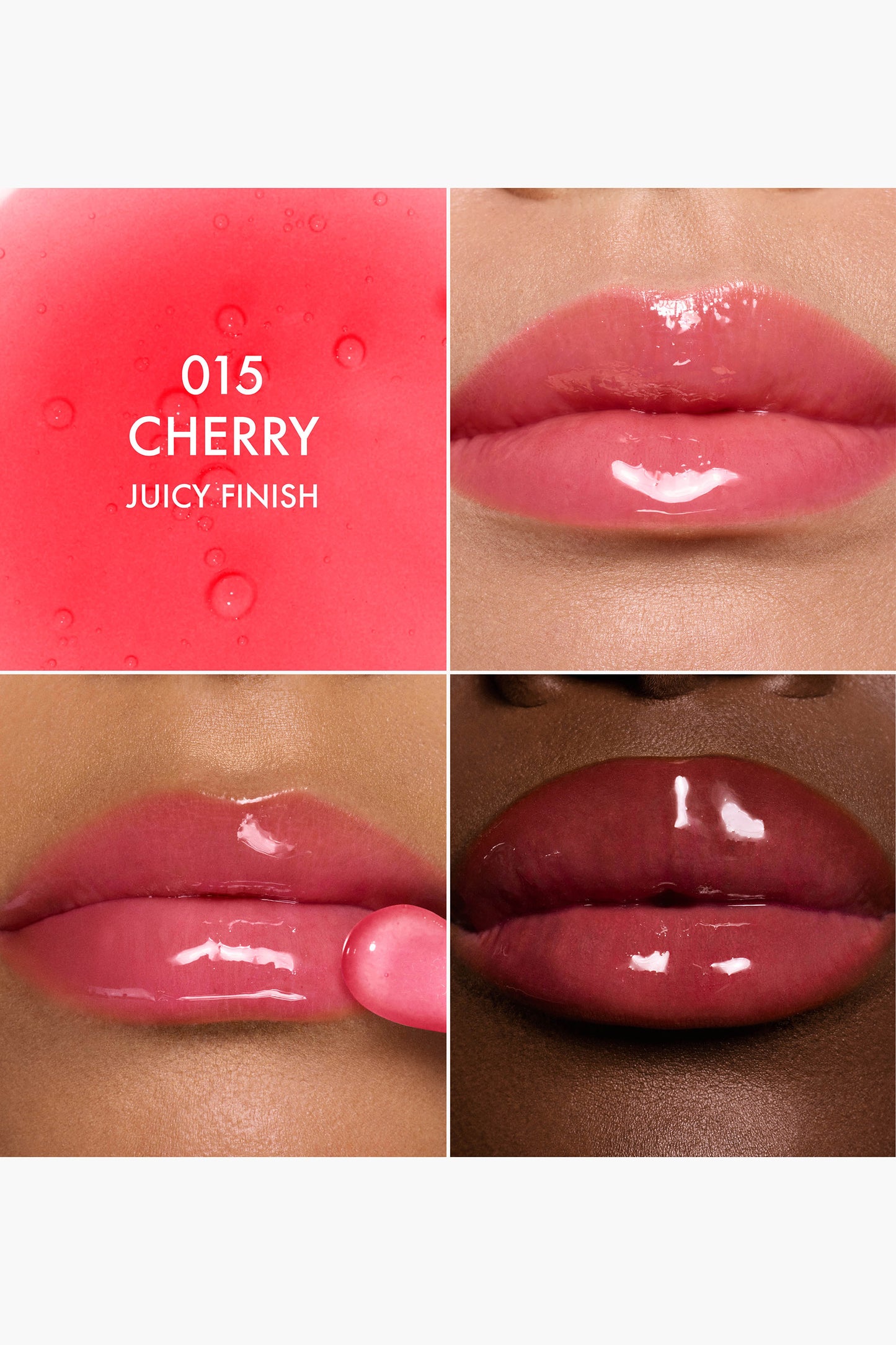 CHRISTIAN DIOR ADDICT LIP GLOW OIL HYDRATING LIP OIL HIGH SHINE GLOSS (015 cherry juicy)