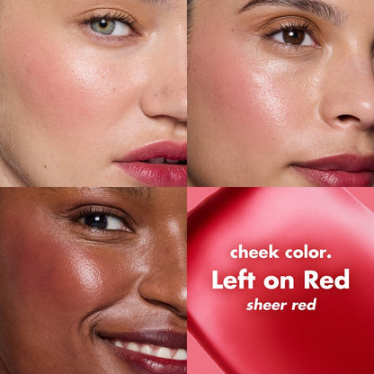 E.L.F COSMETICS SHEER FOR IT BLUSH TINT FOR LIPS AND CHEEKS (LEFT ON RED)