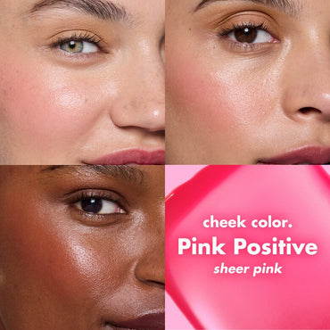 E.L.F COSMETICS SHEER FOR IT BLUSH TINT FOR LIPS AND CHEEKS (PINK POSITIVE)