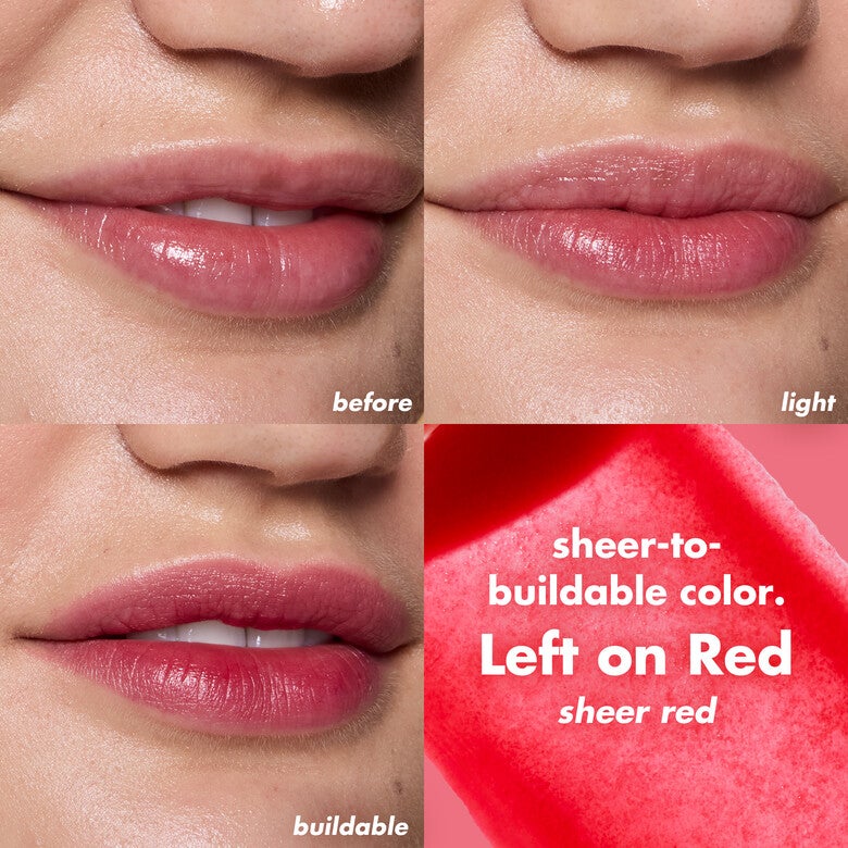E.L.F COSMETICS SHEER FOR IT BLUSH TINT FOR LIPS AND CHEEKS (LEFT ON RED)