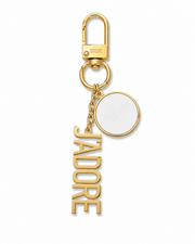 CHRISTIAN DIOR JADORE KEYCHAIN GOLD WHITE LIMITED EDITION