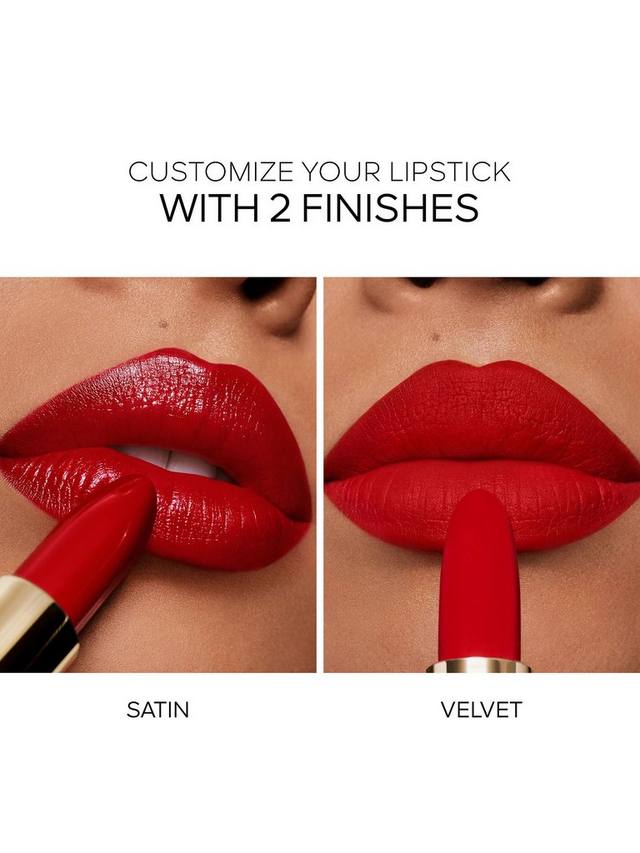 GUERLAIN  ROUGE G CUSTOMIZABLE SATIN & VELVET MATTE LIPSTICK (880 LE ROUGE RUBIS) VELVET