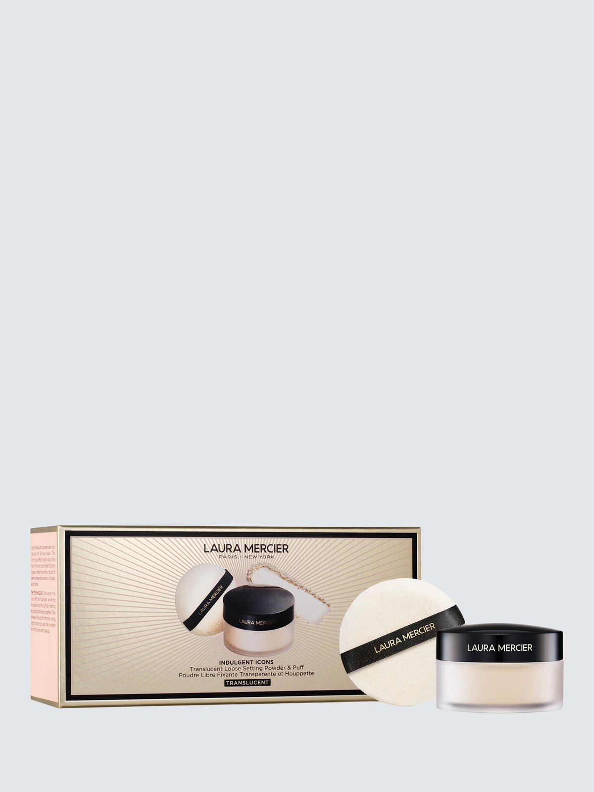 LAURA MERCIER SETTING POWDER + ROND PUFF (TRANSLUCENT)
