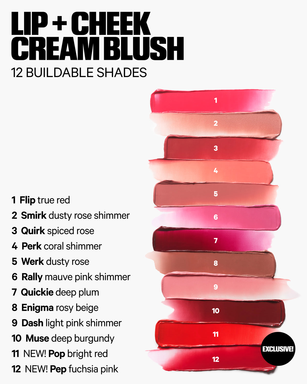 MILK BEAUTY LIP + CHEEK CREAM BLUSH STICK CREAM BLUSH + LIP COLOR (rally)