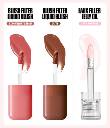 HUDA BEAUTY HABIBTI LIP & CHEEK BEST SELLER KIT BRONZE NUDE