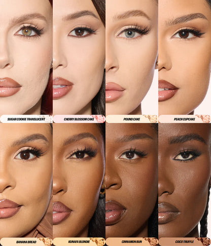 HUDA BEAUTY EASY BAKE PRESSED POWDER (peach cupcake)