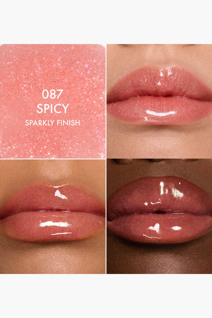 CHRISTIAN DIOR ADDICT LIP GLOW OIL HYDRATING LIP OIL HIGH SHINE GLOSS (087 SPICY SPARKLY)