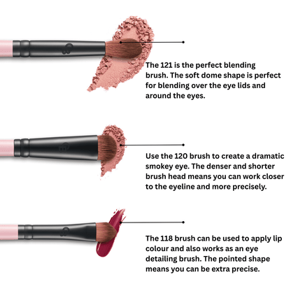 OTIS BATTERBEE LONDON 12 PIECES MAKEUP BRUSH SET