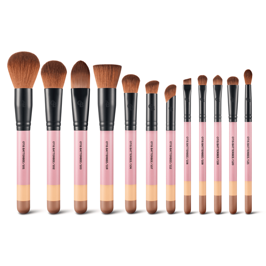 OTIS BATTERBEE LONDON 12 PIECES MAKEUP BRUSH SET