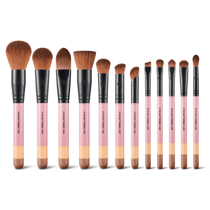 OTIS BATTERBEE LONDON 12 PIECES MAKEUP BRUSH SET
