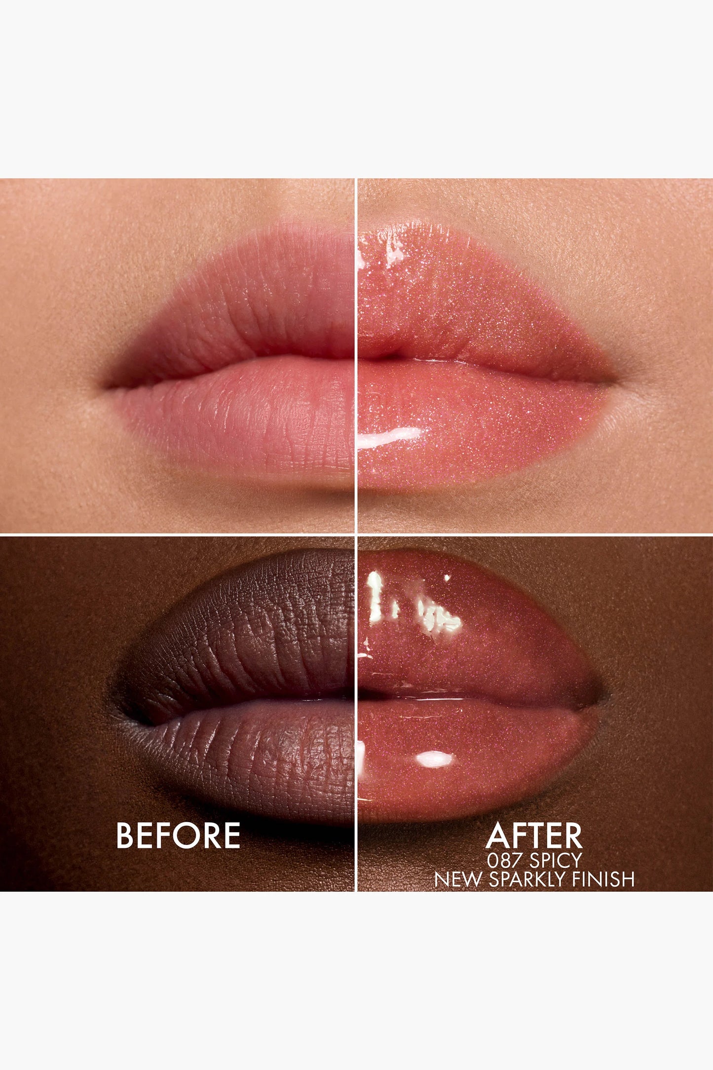 CHRISTIAN DIOR ADDICT LIP GLOW OIL HYDRATING LIP OIL HIGH SHINE GLOSS (087 SPICY SPARKLY)